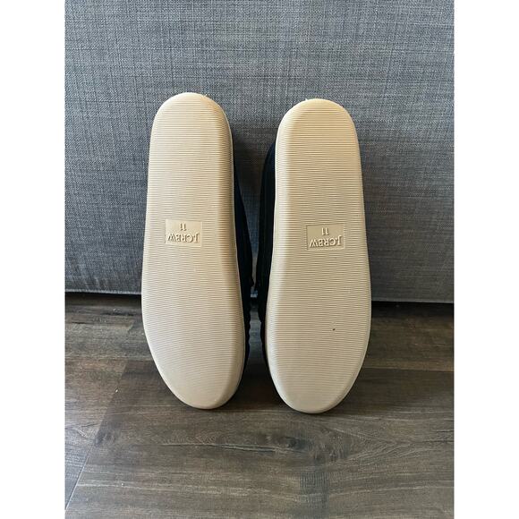 NWOT J. Crew Suede Scuff Slipper Indigo sz. 11 Faux Fur Lining Anti Slip Soles - Picture 7 of 7